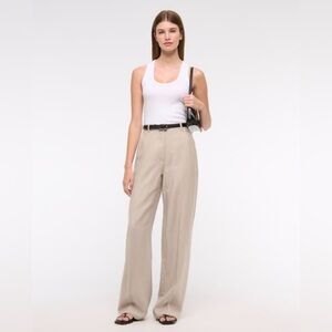Drapey Tailored Wide Leg Pant